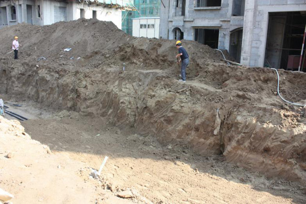 地源熱泵安裝流程-坑道回填 地源熱泵安裝流程-坑道回填